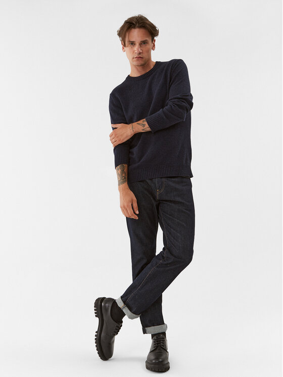 United Colors Of Benetton United Colors Of Benetton Džemper 1235U1N67 Tamnoplava Regular Fit