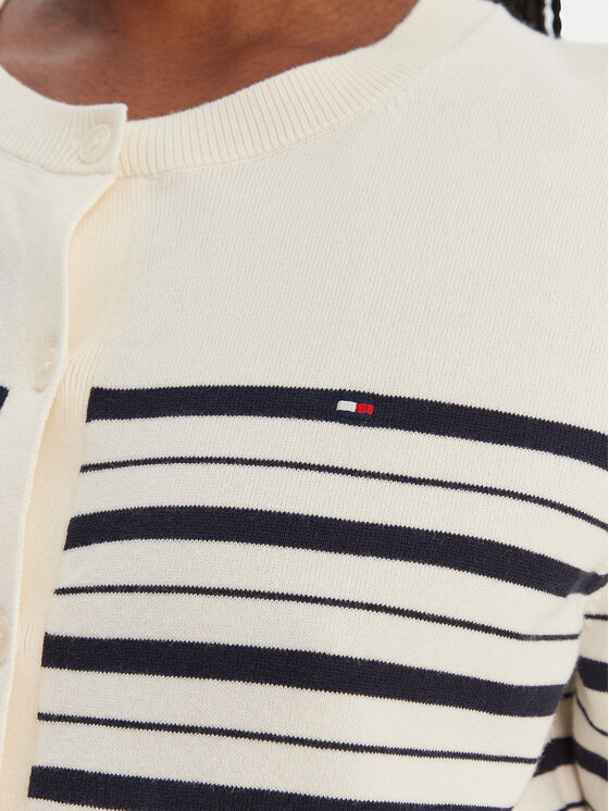 Tommy Hilfiger Tommy Hilfiger Cardigan WW0WW42370 Bej Regular Fit