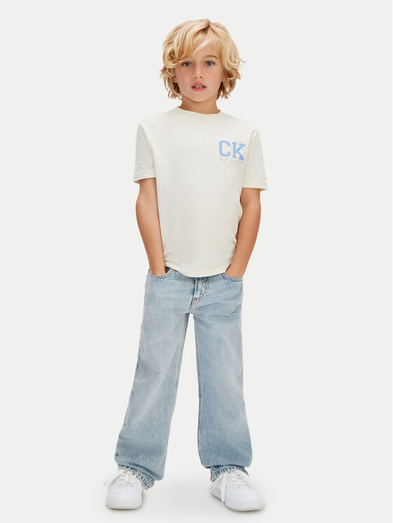 Calvin Klein Calvin Klein T-shirt Heritage LVCKSJA09B Žuta Regular Fit