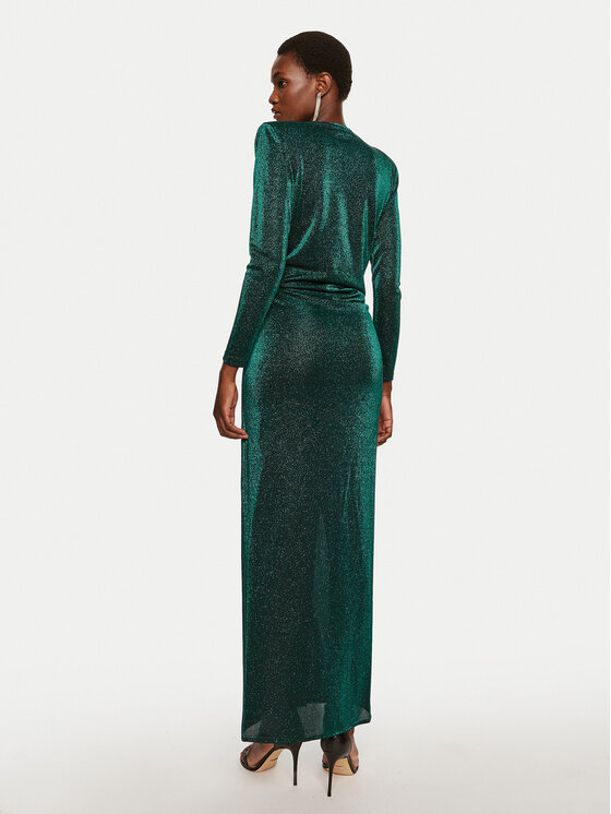 Simona Corsellini Simona Corsellini Φόρεμα βραδινό A24CEAB045 Πράσινο Slim Fit