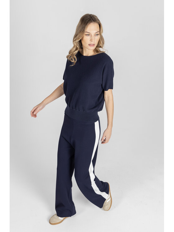 Deni Cler Milano Deni Cler Milano Sweter T-DC-S200-F2-10-58-1 Granatowy Regular Fit