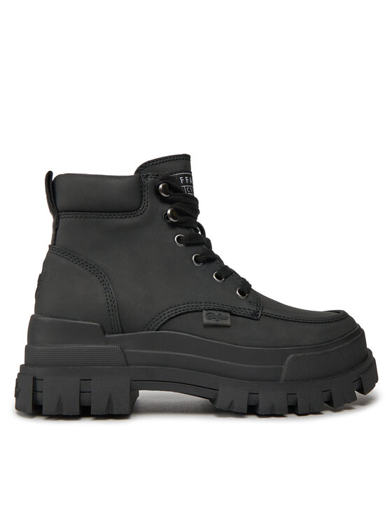 Buffalo Buffalo Schnürstiefeletten Aspha Desert 1622290 Schwarz