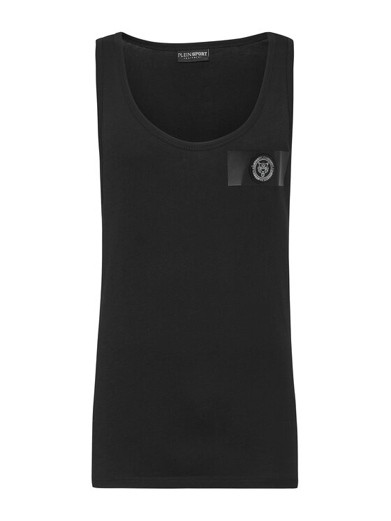Plein Sport Plein Sport Tank top 1297 Czarny Regular Fit