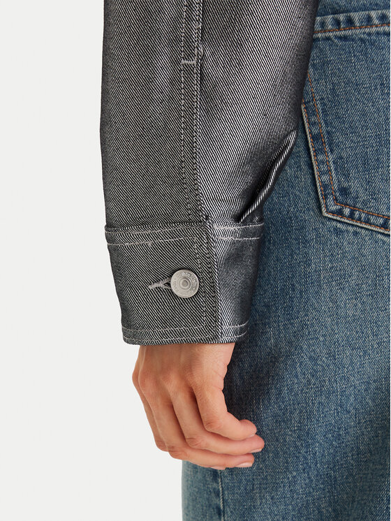 Calvin Klein Calvin Klein Дънково яке LV047E715G Сребрист Relaxed Fit