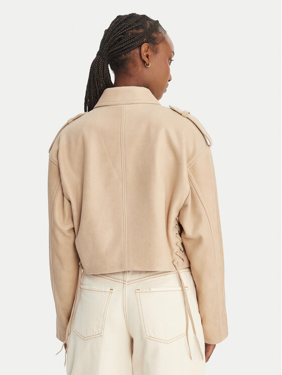 BOSS BOSS Lederjacke C_Salace 50554143 Beige Regular Fit