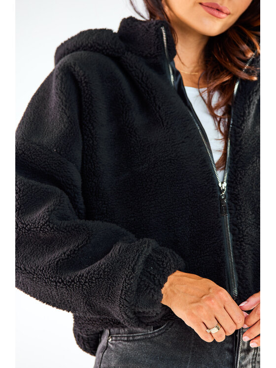 Awama Awama Kurtka damska A533 Czarny Basic Fit