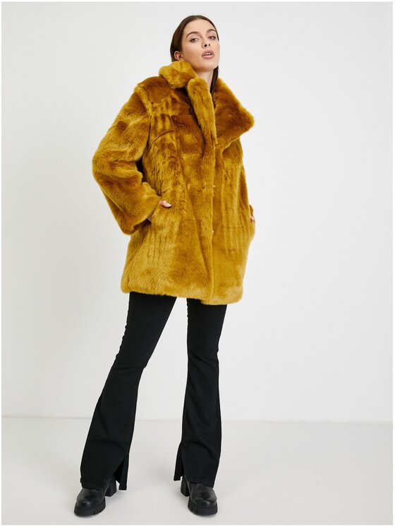 Orsay Orsay Płaszcz 850030-97__42 Koralowy Regular Fit