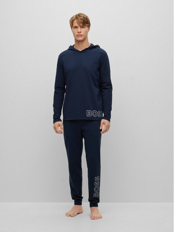 BOSS Boss Pizsama nadrág 50481199 Sötétkék Regular Fit