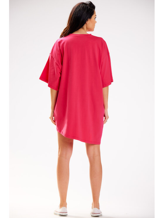 Infinite You Infinite You Sukienka codzienna M252 Fioletowy Basic Fit