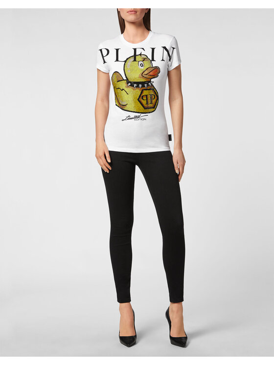 PHILIPP PLEIN PHILIPP PLEIN T-Shirt 559 Biały Regular Fit