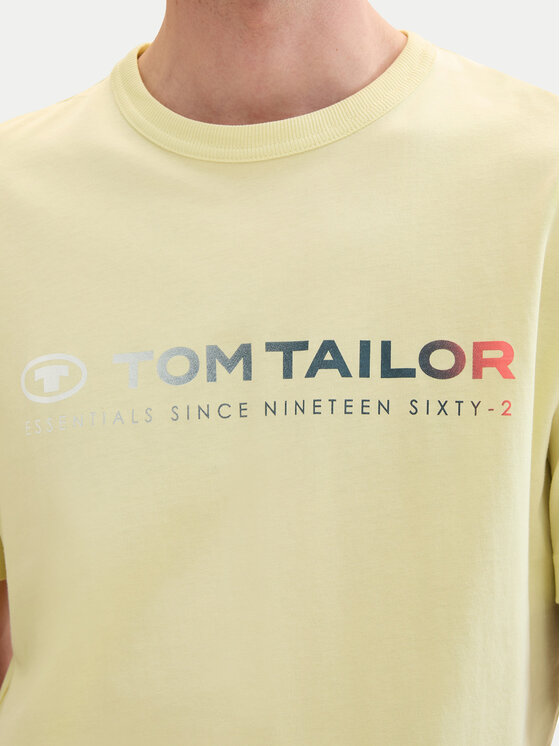 Tom Tailor Tom Tailor T-shirt 1041855 Žuta Regular Fit