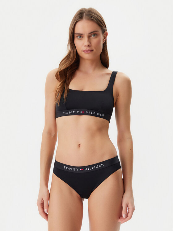 Tommy Hilfiger Tommy Hilfiger Gornji dio kupaćeg kostima UW0UW04108 Crna