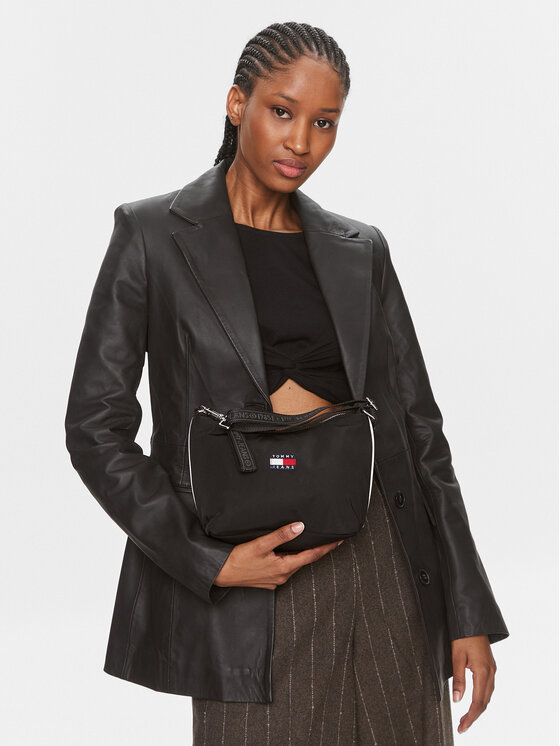 Tommy Jeans Tommy Jeans Ročna torba Tjw Heritage Shoulder Bag AW0AW15823 Črna