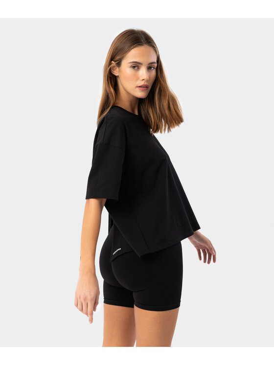 Carpatree Carpatree T-Shirt T-shirt Stitch Czarny Fitted Fit