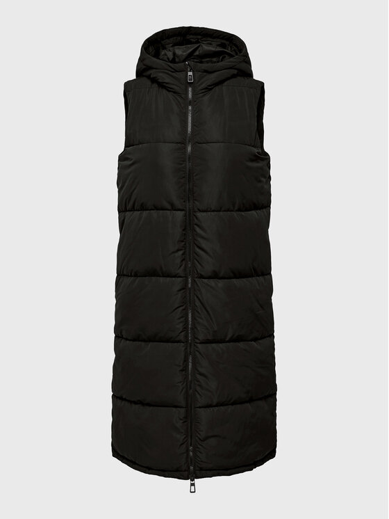 ONLY ONLY Αμάνικο Μπουφάν Alina 15241995 Μαύρο Regular Fit