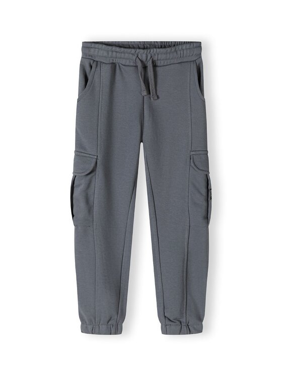 Spodnie dresowe MINOTI, Rozmiar 122/128, Szare, 23fleece4