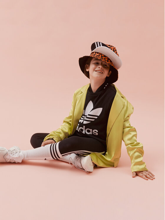 adidas adidas Majica dugih rukava Trefoil DV2870 Crna Regular Fit