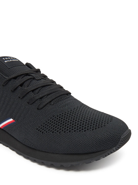 Tommy Hilfiger Tommy Hilfiger Сникърси New Runner Eva Corpo Knit FM0FM05648 Черен