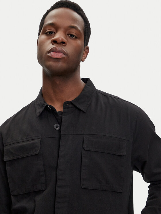 Brave Soul Brave Soul Преходно яке MJK-MORTIMERBLK Черен Regular Fit
