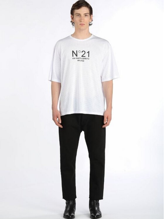 N°21 N°21 T-shirt U-N21-0427 Bianco Regular Fit
