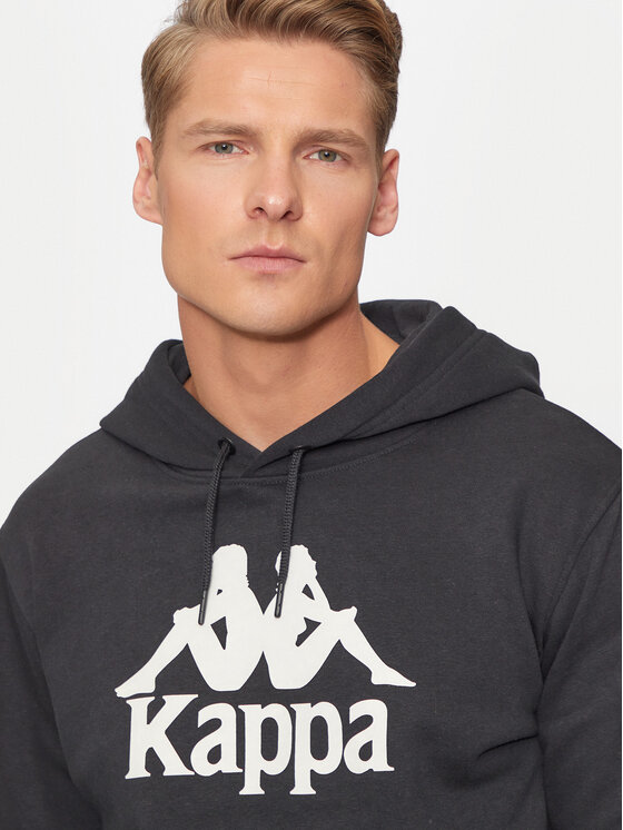 Kappa Kappa Μπλούζα Malmo 3 Auth Kontemporary 341M43W Μαύρο Regular Fit