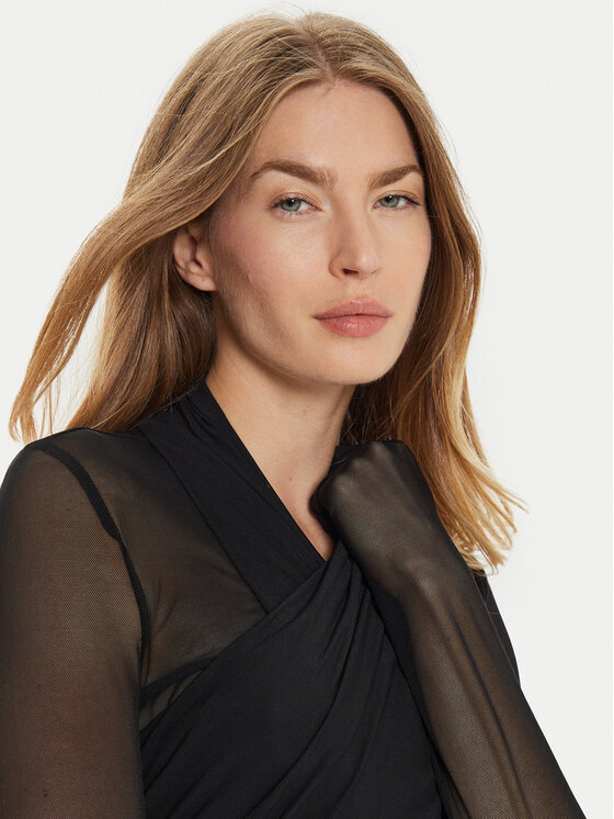 BARDOT BARDOT Bluza Aliyah 55001TB2 Črna Slim Fit
