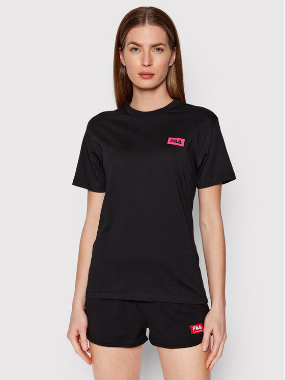 Fila Fila Футболка Biga FAW0142 Чорний Regular Fit