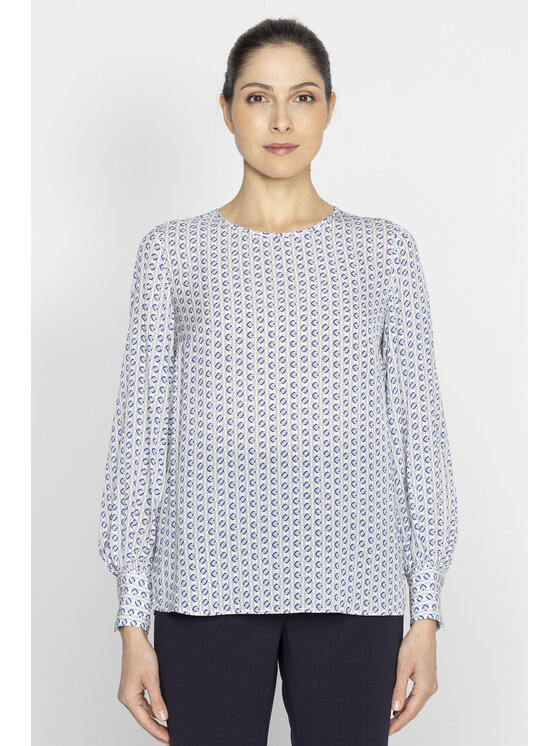 Deni Cler Milano Deni Cler Milano Bluza W-DC-1416-E2-K9-16-1 Granatowy Regular Fit
