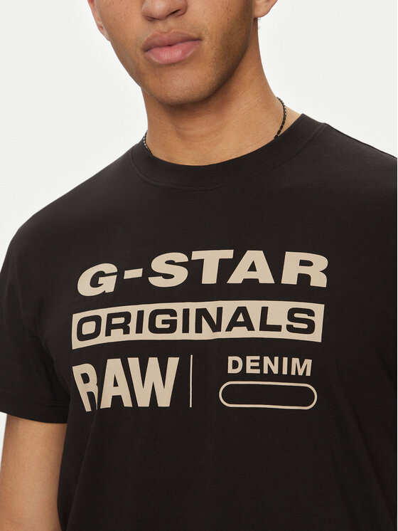 G-Star Raw G-Star Raw Póló Originals D25969-C506 1214 Fekete Regular Fit