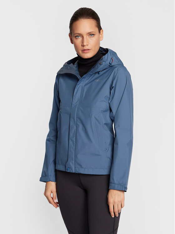 Rab Vodootporna Jakna Downpour Eco QWG-83-BES-10 Tamnoplava Regular Fit