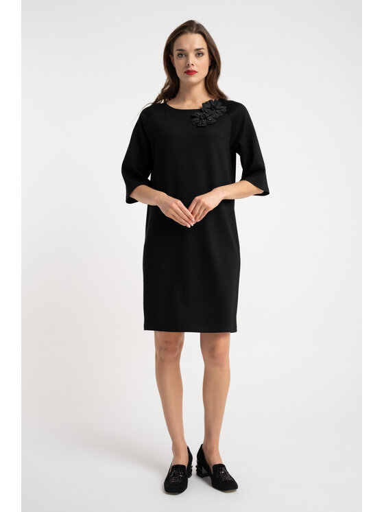 CLICK CLICK Sukienka wieczorowa 60-6005 Czarny Regular Fit