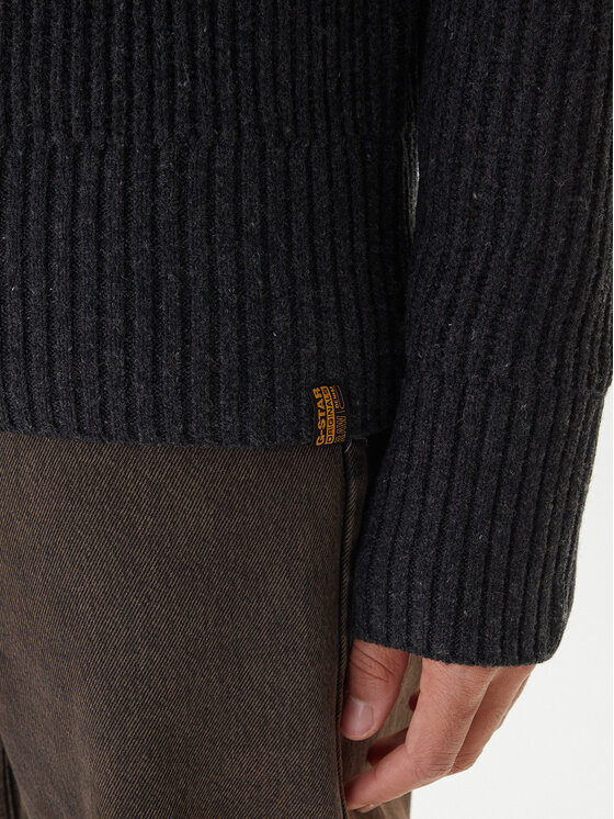 G-Star Raw G-Star Raw Pulover Essential D23938-E212 Gri Regular Fit