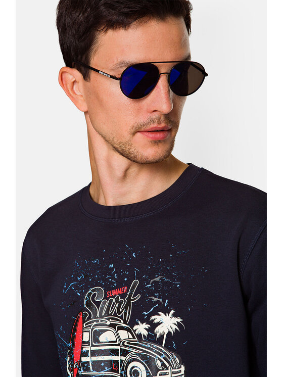 Lancerto Lancerto Bluza Bowen Granatowy Regular Fit