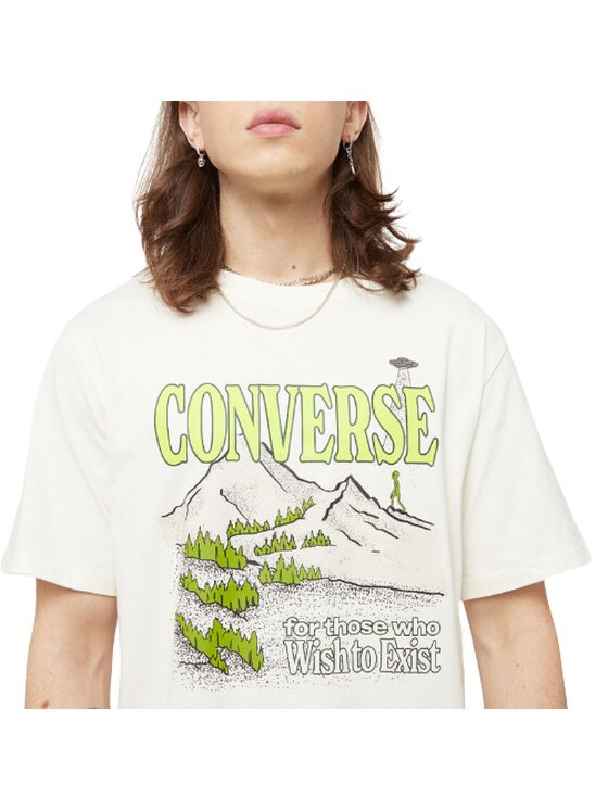 Converse Converse T-Shirt Alien Mountain Biały Regular Fit