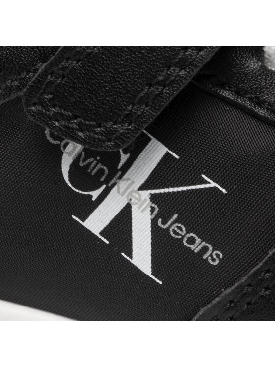 Calvin Klein Jeans Calvin Klein Jeans Sneakersy Low Cut Lace-Up/Velcro Sneaker V1B9-80133-0208 M Czarny
