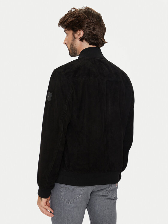 BOSS Boss Giacca di pelle Joflag 50519197 Nero Regular Fit