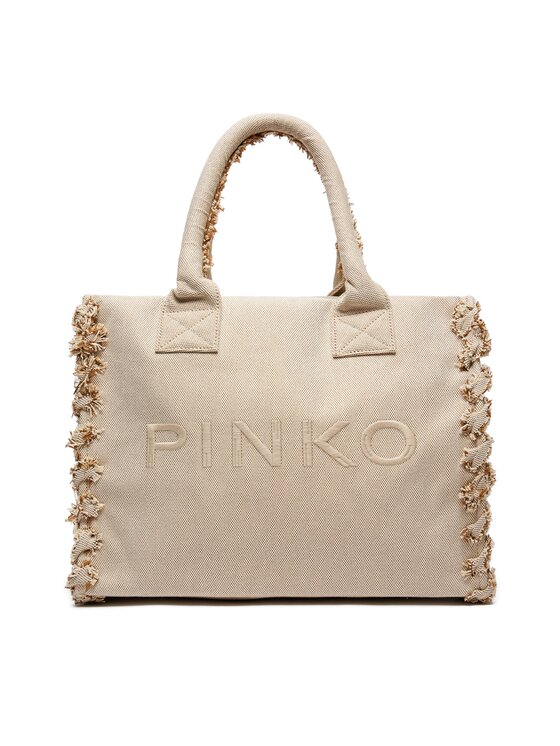 Geantă Pinko Beach Shopping PE 24 PLTT 100782 A1X1 Bej