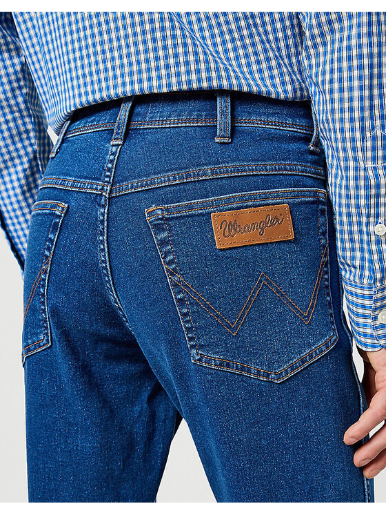 Wrangler Wrangler Jeansy TEXAS SLIM Niebieski Slim Fit