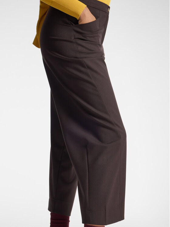 Elena Mirò Elena Mirò Pantaloni di tessuto P058P000586N032 Marrone Regular Fit