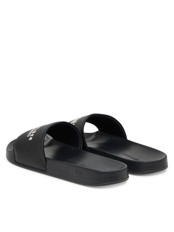 Tommy Hilfiger Tommy Hilfiger Papucs Raised Pool Slide FM0FM05761 Fekete