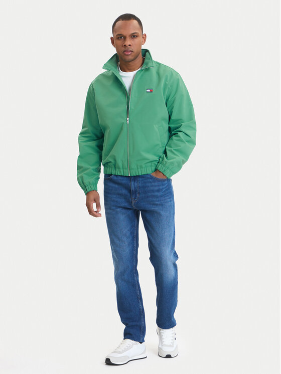 Tommy Jeans Tommy Jeans Pārejas jaka Essential DM0DM22720 Zaļš Regular Fit