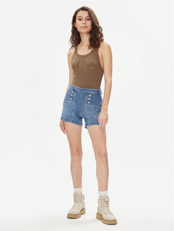 Liu Jo Liu Jo Szorty jeansowe UA4112 D4611 Niebieski Slim Fit