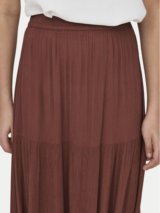 ONLY ONLY Maxi suknja Mikka 15324808 Smeđa Regular Fit