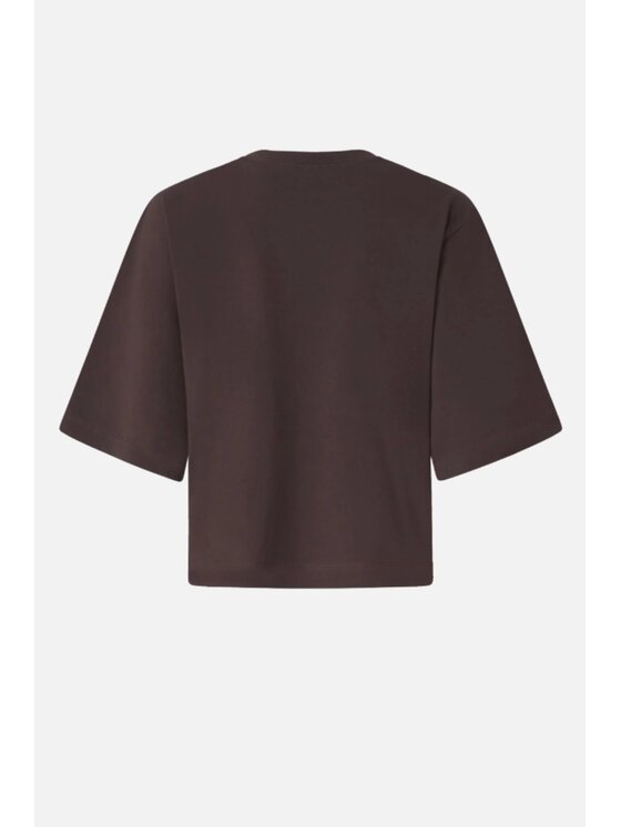 PINKO PINKO T-Shirt Niamey Brązowy Relaxed Fit