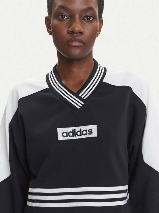 adidas adidas Majica dugih rukava Blocking JW7273 Crna Loose Fit