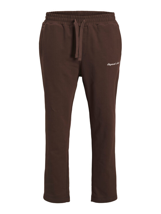 Jack & Jones Jack & Jones Teplákové kalhoty Kane Norrebro 12282553 Tmavě hnědá Relaxed Fit