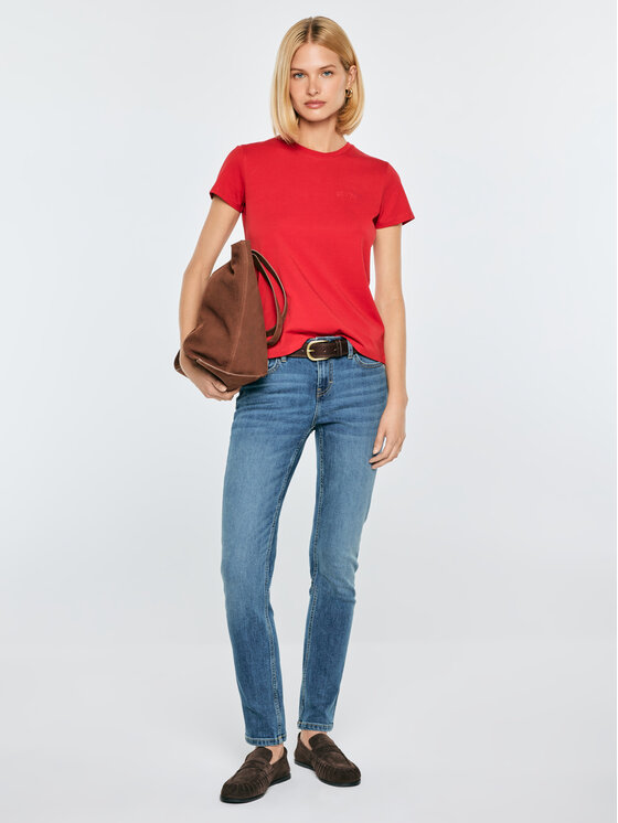 BIG STAR BIG STAR T-Shirt LIDIASA Czerwony Basic Fit