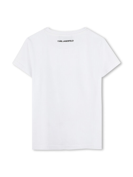 Karl Lagerfeld Kids Karl Lagerfeld Kids T-Shirt Z30494 D Bílá Regular Fit