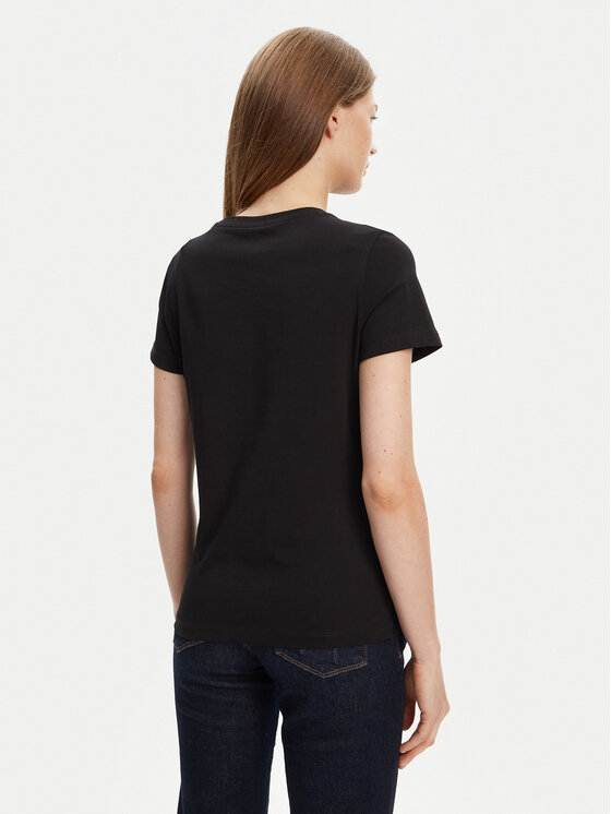 Guess Guess Tričko W5YI40 I3Z14 Čierna Regular Fit