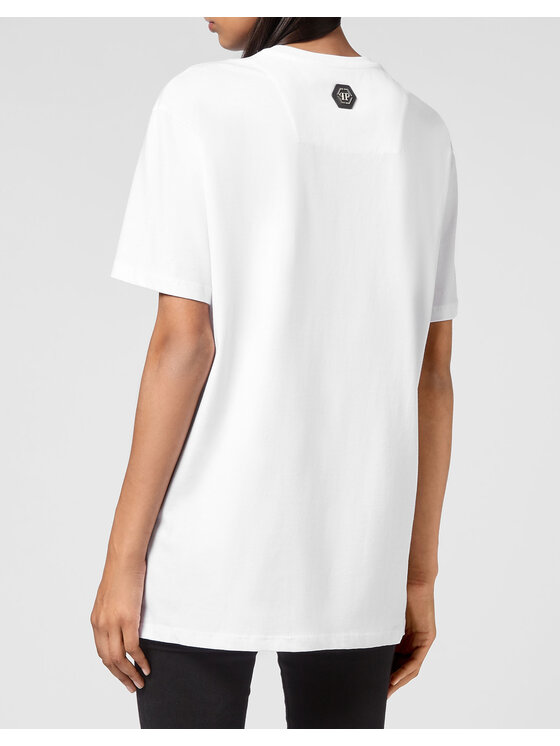 PHILIPP PLEIN PHILIPP PLEIN T-Shirt 5509 Bílá Regular Fit